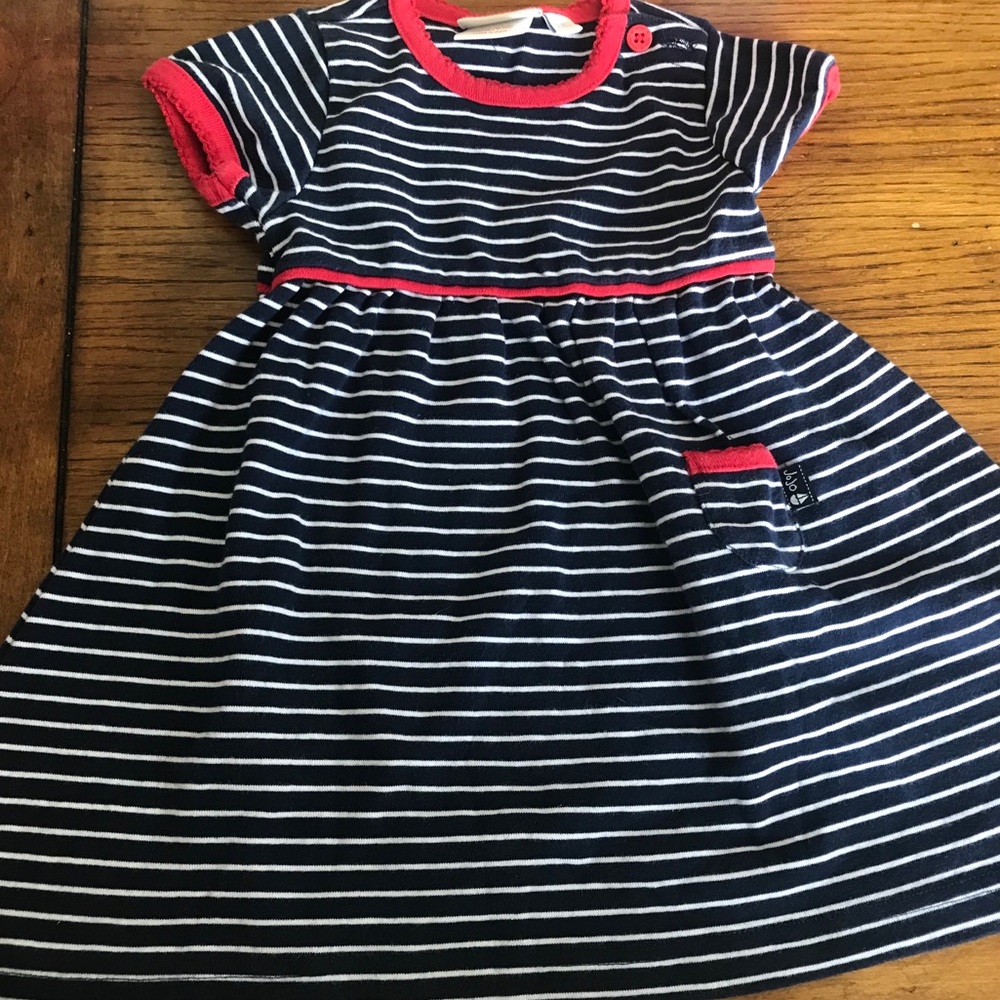 12-18 JoJo Maman striped dress
